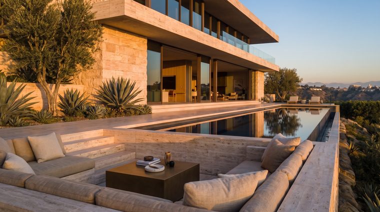 Pool terrace lounge